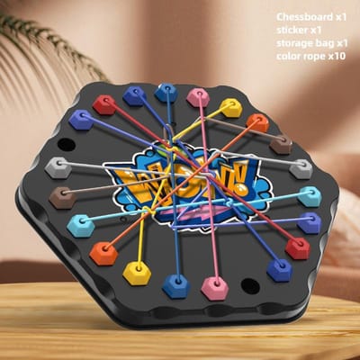 1 stuks Touw Knoop Uitdaging Educatief Speelgoed voor Kinderen Logica & Focus Verbeterend Ideaal Interactief Ouder-Kind Activiteiten