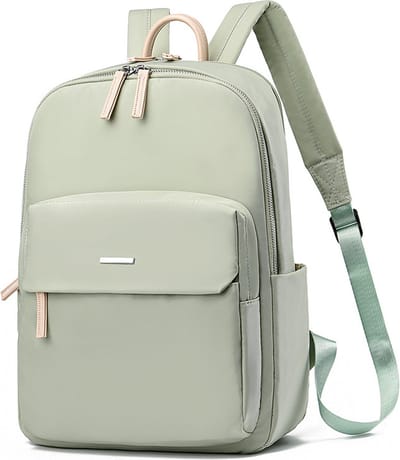 Vrouwen Reis Laptop Rugzak Casual Rugzak Oxford Stoffen Werktas Waterdichte Zakelijke Rugzak Lichtgewicht Reistas - Groen grote maat