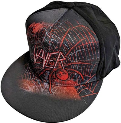 Slayer - Spiderweb Snapback Pet - Zwart
