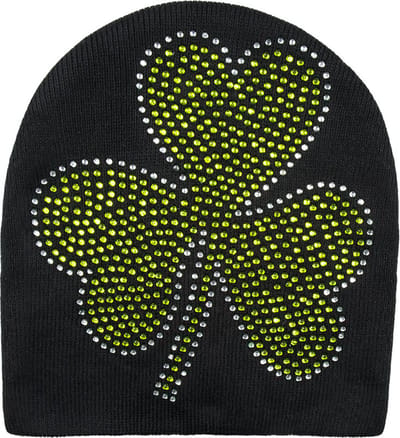 Boland - Beanie Shiny shamrock - Één maat - Volwassenen - Unisex - St. Patrick's Day