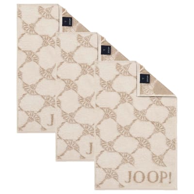 JOOP! Gastendoekje Classic Frottier Een maat, 30x50 Set van 3