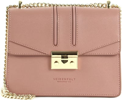 SEIDENFELT MANUFAKTUR Avondtas Schoudertas Roros Dark Blush / Gold Oud roze