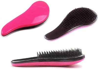 Antiklit Haarborstel Mini | Hairbrush | Roze | Travelsize | Teezer brush | Anti klit hairbrush | Beschermt haar | Pijnloos | Reisformaat | Geschikt voor nat en droog haar