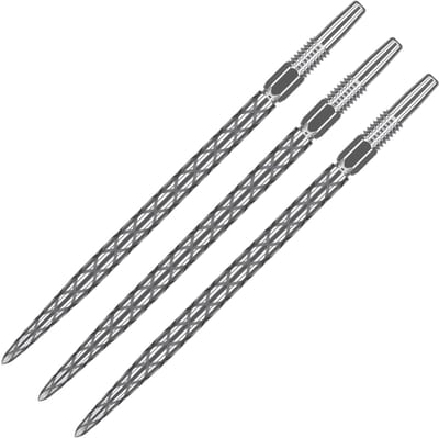 Target Darts Diamond Pro Swiss Point Dartpunten - 30mm Zilver - Stalen Dart Tips met Laser Etching - Verwisselbaar Systeem - Compatibel met Swiss Point Barrels - Set van 3 Stuks