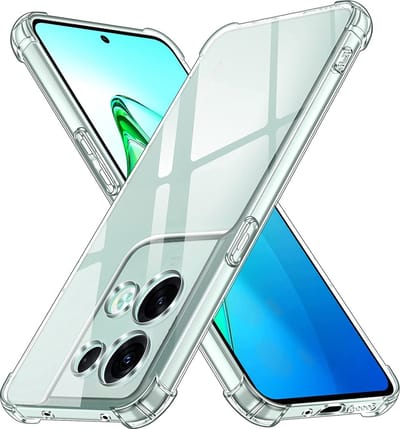 Casemania Hoesje voor Oppo Reno 8 Transparant - Anti Shock Hybrid Back Cover