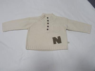noukie's , jongens , trui , ecru ( creme ) , gebreid , 3 maand 62