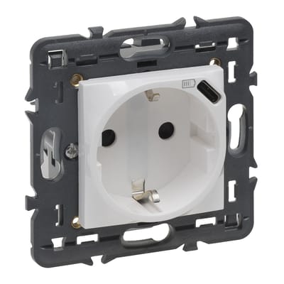 Legrand Valena volgende Wandstopcontact (WCD-schakelmateriaal) (Europese Stekkerdoos) - 741234