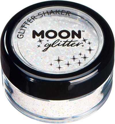 Cosmetische Glitter Wit - Festival Make-up voor Gezicht, Lichaam, Haar en Nagels - Fijn & Veilig