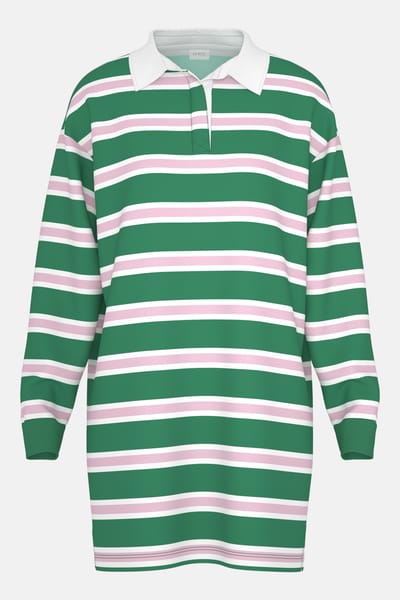 Sweatjurk Serie Touchline Stripes Lucky Green