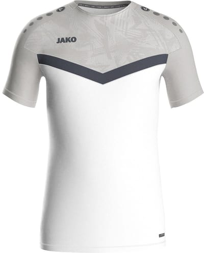 Jako Iconic T-Shirt Kinderen - Wit / Zachtgrijs | Maat: 116