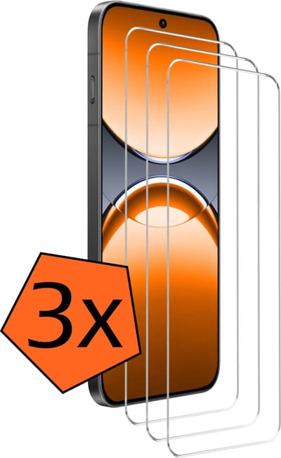Screenprotector - 3 Stuks - Geschikt voor OPPO Find X8 - Extra Sterk - Gehard Glas - Beschermglas - Tempered Glass - Screen Protector