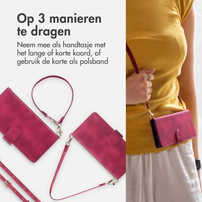 imoshion Hoesje - Geschikt voor Samsung Galaxy A16 (4G) / A16 (5G) - Bookcase met koord - Rood