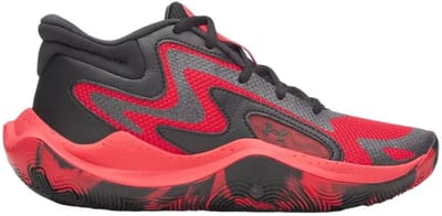 Under Armour Grade School Jet ´25 Junior Basketbalschoenen Rood EU 36 1/2 Kinderen