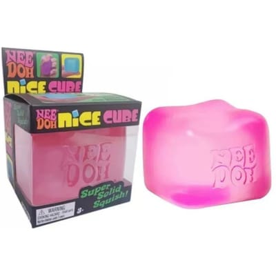 NeeDoh Nice Cube Squishy Stress Zacht Rekbaar Sensorisch Fidget Speelgoed voor Angstverlichting ADHD Focus Stressverlichting voor Volwassenen Kinderen