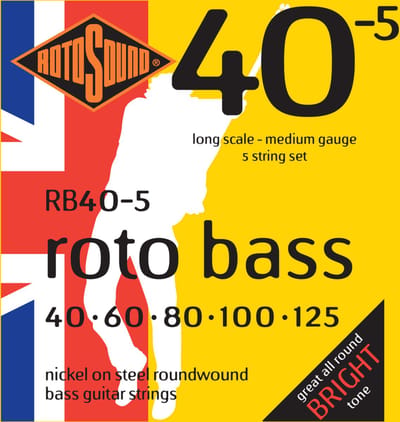 Rotosound RB40-5 Roto Bass Bassnaren 5-Snarig (40-125) Medium