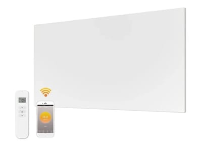 Slimme Quality Heating - QH-FR Serie infrarood verwarmingspaneel - infrarood paneel - infrarood heater - 30 x 120 cm - 350Watt - wand en plafond montage - Wifi bedienbaar met bijgeleverde afstandsbediening - 5 Jaar garantie