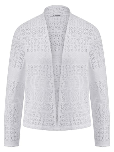 Shirtjasje Van Peter Hahn wit