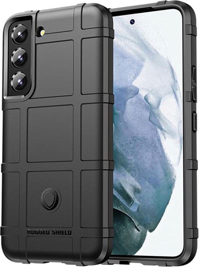 MobyDefend Hoesje - Geschikt voor Samsung Galaxy S23 - Rugged Shield TPU Backcover - Zwart