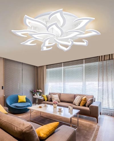 Lichtendirect- LED Plafondlamp- wit-Plafonniere- Modern- Afstandsbediening- Binnenverlichting-Woonkamer lamp-Dimbaar 3 staps- Hal slaapkamer lamp-76CM- 3.500K- 6500K- 80W
