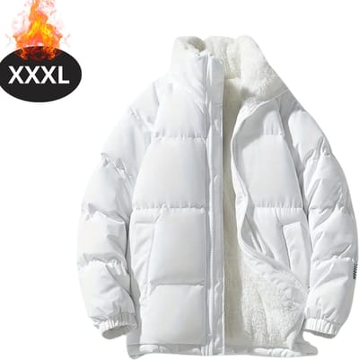 Livano Winterjas - Parka - Heren - Winter - Pufferjas - Volwassen - Stijlvol - Gewatteerde Jas - Wit - XXXL