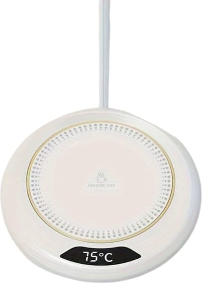 Livano Cup Warmer - Mok Warmer - Mug Warmer - Koffie Warmer - Verwarmde Onderzetter - Koffie Warmhouder - Koffiekop Verwarmer - Kop Warmer - USB - Kopjes - Thee - Wit