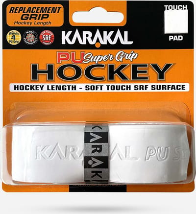 Karakal Pu Super Grip Hockey - Hockey Grip - Basisgrip voor Hockeysticks - Wit - 1 Stuk.