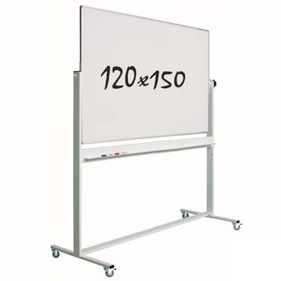 Smit Visual Whiteboard Verrijdbaar - Dubbelzijdig - Magnetisch - 120x150 cm