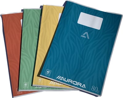 Projectschriften blanco/lijn A4 per 10 stuks 4 kleuren