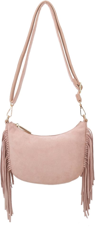 Giuliano kunstlederen suede schoudertas Adina - Dames - Roze