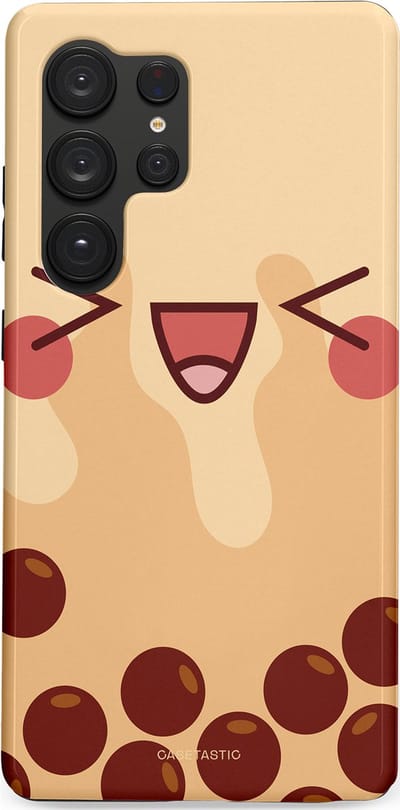 Casetastic Hoesje Geschikt voor Samsung S25 Ultra - Stijlvolle Beschermende Duo-layer Case - Smeltende caramel bolletjes