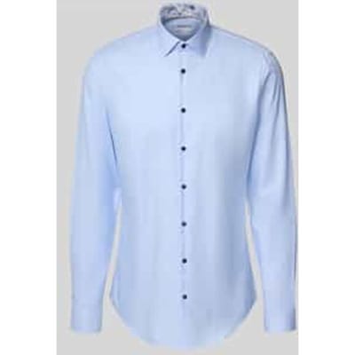 Slim fit zakelijk overhemd met extra lange mouwen