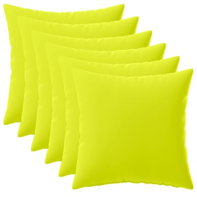 vidaXL - Kussensloop - 6 - pcs - HEERLEN - Heldere - Groen. - 30 - x - 30 - cm - Polyester