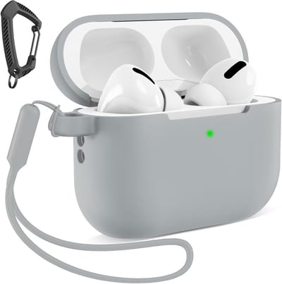 Siliconen Hoes voor AirPods Pro 2025, Schokbestendige Bescherming met Sleutelhanger en Lanyard, Draagbare Oplossing voor Veiligheid en Stijl