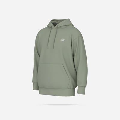 NEW BALANCE - sport essentials fleece hoodie - Hoodie heren - Groen