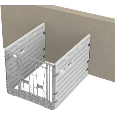 Modulaire Individuele Kalf Box Tegen Een Muur Kerbl