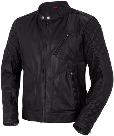 Bogotto Chicago Retro Zwart Leren Motorjas - Jas