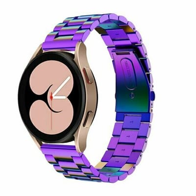 By Qubix - Stalen schakelband - Multicolor - geschikt voor Huawei Watch 5 - 42mm