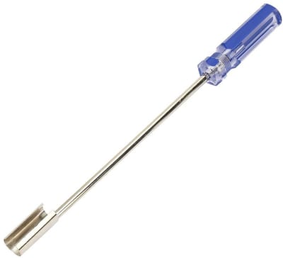 Dailygoods- Schroevendraaiertrekker Flexibel - F-kopverwijderaar - BNC-trekker - 29 cm - Staal - Roestvrij - Connectorverwijderaar