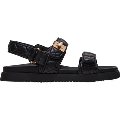 Steve Madden Mona-q Sandals Quilted Size: 38 | Sandals Outlet | Dames | Zwart