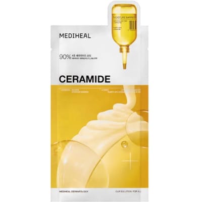 [MEDIHEAL] Masque Essentiel Céramide 24ml x 20 pièces Renforcement Intensif de la Barrière & Nutrition Profonde Lot en Gros