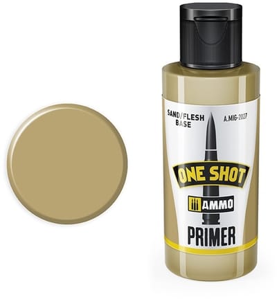 AMMO by Mig Jimenez Hobbyverf Acrylverf - MIG 2027 One Shot Primer - Sand Flesh - Acryl (60 ml) Verf flesje - 60 ml