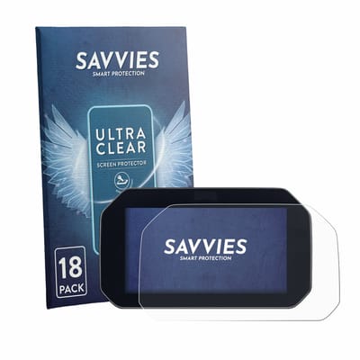 Savvies - Screenprotector voor BMW S 1000 XR 2026 Connectivity TFT 6.5" - Folie Beschermfolie transparant 18 Stuks