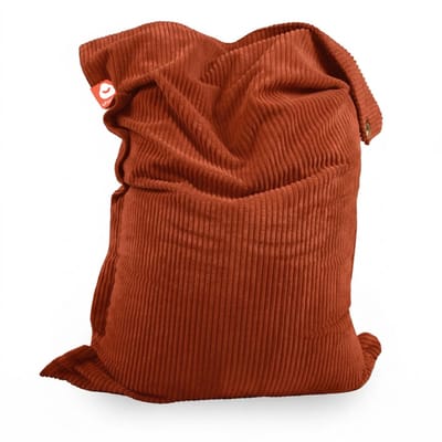 Whoober St. Tropez XL – Rechthoek Zitzak – Terracotta dik ribfluweel – Comfortabel & Duurzaam