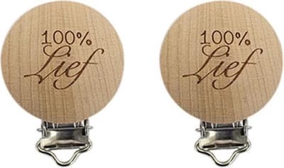 Durable Houten Speenclips 2 stuks 54 100% Lief
