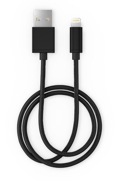 iDeal of Sweden Como Cable 1m Lightning Black Como
