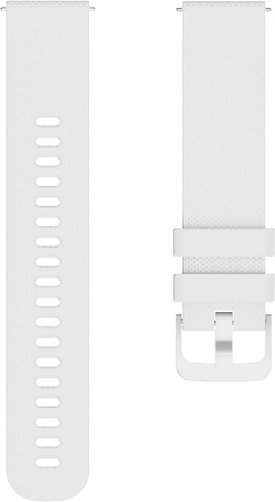 Siliconen bandje - geschikt voor Samsung Galaxy Watch 7 / Watch FE / Watch 6 / Watch 6 Classic / Watch 5 / Watch 5 Pro / Watch 4 / Watch 4 Classic / Watch 3 41 mm / Active / Active 2 / Watch 42 mm - wit
