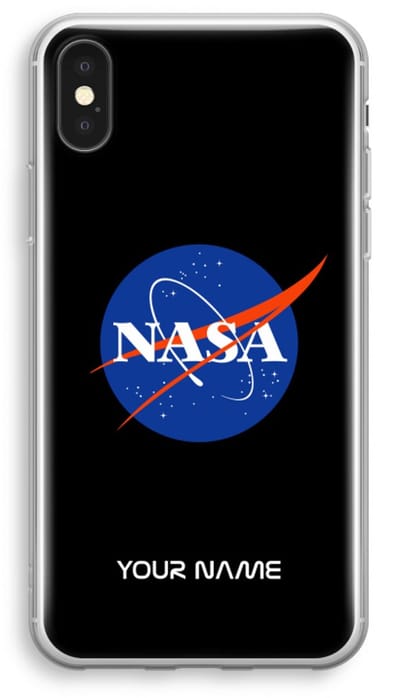 Gepersonaliseerd - Case Company® - Hoesje geschikt voor iPhone XS hoesje - NASA - Soft Cover Telefoonhoesje - Bescherming aan alle Kanten en Schermrand