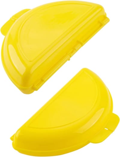 2-stuks Omeletmaker Magnetron - Multifunctionele magnetron-ei-stomer - Eier-omeletmaker voor thuis - Grote capaciteit - Ontbijtvorm - Gemakkelijk schoon te maken - Kookgadgets - Geschikt voor restaurantkeukens en banketbakkerijen - Geel