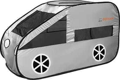 Deryan Luxe Pop up Auto Speeltent - Met 60 gekleurde ballen - Zilver