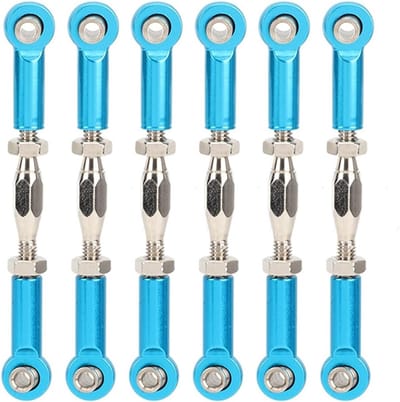 6-delige Push Bar Set voor RC Auto's, Verstelbare Aluminium Tie Rod van 71-86mm, Onderdeel voor Modelbouw